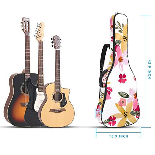 Housse de transport étanche pour guitare avec bandoulière réglable, motif flamant rose, feuilles tropicales, Multicolore… - Les Beatles, Paul McCartney, John Lennon, RIngo Starr, George Harrison Housse de transport étanche pour guitare avec bandoulière réglable, motif flamant rose, feuilles tropicales, Multicolore… – Image 6