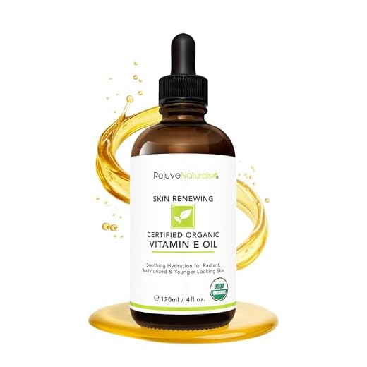Vitamin E Oil - 100% All Natural & USDA Organic (LARGE 4oz Bottle) Repair Dry, Damaged Skin from Surgery & Acne, Age Spots & Wrinkles. For Radiant, Hydrated & Youthful Skin. Face & Body Moisturizer