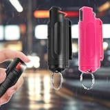 2 x Klein Pfefferspray Schlüsselanhänger zur Tierabwehr, Mini Pfefferspray Selbstverteidigung Pepper Spray, Abwehrspray Schlüsselanhänger Ist Ideal für Wanderer Und Fahrradfahrer - S1kr
