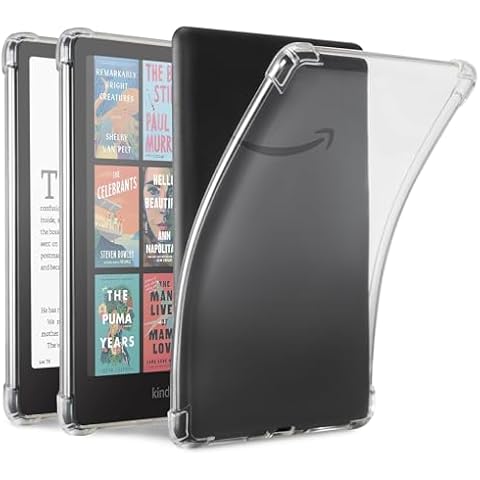 iDLEHANDS Clear Case for 7" All-New Kindle Paperwhite 12th Gen 2024 & Kindle Colorsoft Signature Edition 2024 Release (7") - Ultra Slim Soft TPU Transparent Cover & Lightweight, Clear Cover