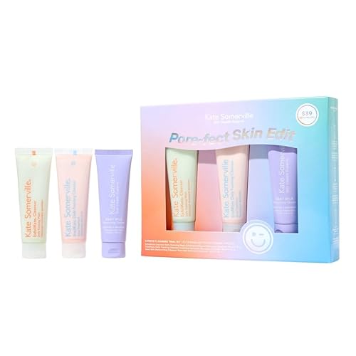 Kate Somerville Pore-fect Skin Edit Travel Kit : ExfoliKate, EradiKate, & Goat Milk Cleanser Gift Set