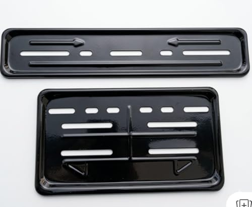 Image of UBEX Metal Number Plate Frame for Bikes - Front & Back Set | Black ND Plate Holder Cover | Universal Standard Size for All Motorcycles & Scooter