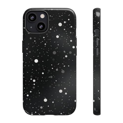 Coque rigide iPhone 13 anti rayures Monotone Space Texture