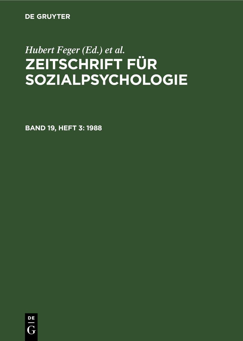 1988 (Zeitschrift für Sozialpsychologie)
