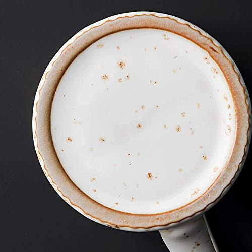 Taza de café divertida de cerámica estilo retro europeo verde 5
