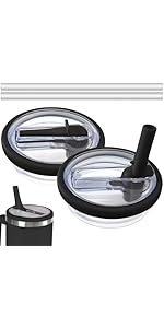Amazon.com: 2 Pack Flip Straw Leak Proof Lid for Stanley 40 oz Tumbler
