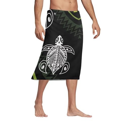 Lava Lava Men Polynesian Bathing Suit Wrap Skirt Cover Up Hawaiian Skirt for Men Casual Beachwear