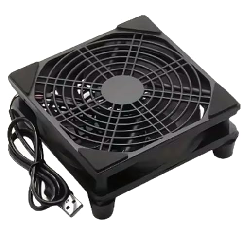 Fegtrtyoa Ventilador de 120 mm para Router
