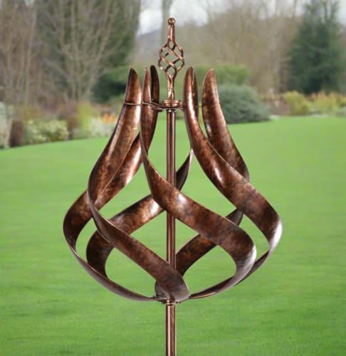 Roseland wind sculpture spinner burnished gold. Delivery 1-3 business days.