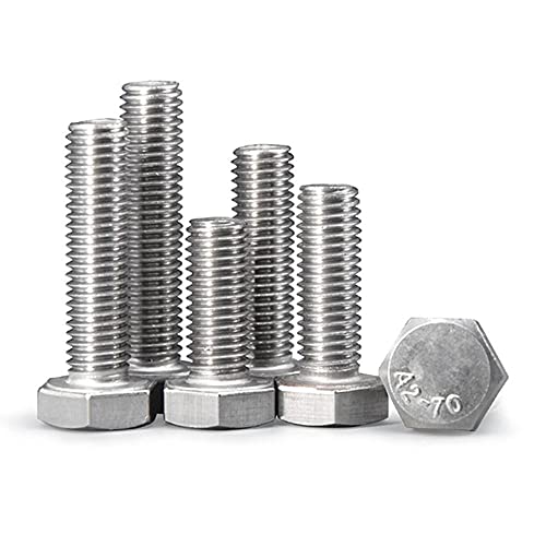 Tornillo de rosca delgada hexagonal M14 inoxidable para evitar desajustes por vibración extrema