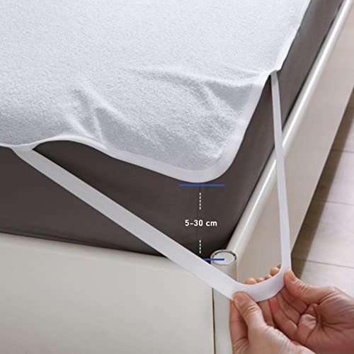 Protège-matelas imperméable 140x200 en coton Oeko-TEX - 5
