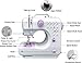 LQLQL Máquina de Coser portátil Mini hogar portátil eléctrico con Pedal Overlock...