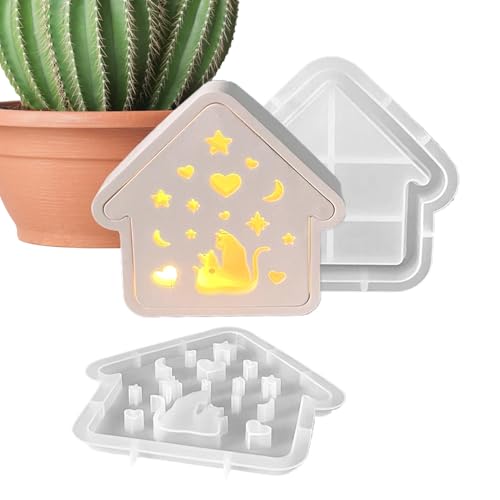 Moule silicone maison de chat : démoulage facile sans casse