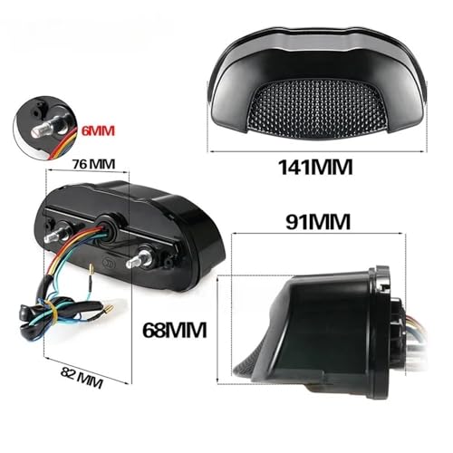 Luz trasera integrada para Honda CBR650R CB650R con intermitentes LED 5