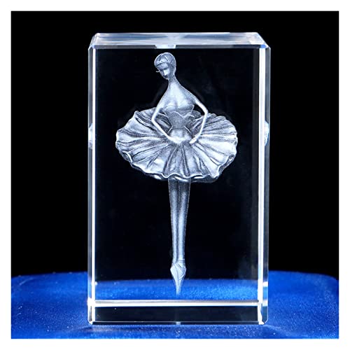 Ballerine en verre cristal 3D cadeau anniversaire et mariage original