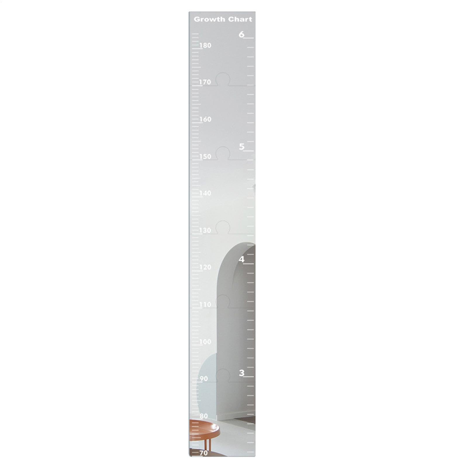 Miroir de croissance mural décoratif au design puzzle contemporain