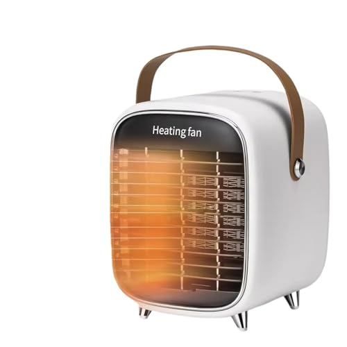 Calefactor eléctrico portátil de 800 W con ventilador escritorio, tecnología PTC y calefacción cerámica. Soplador aire caliente for el hogar la oficina, for invierno,Dispositivo de calentamiento