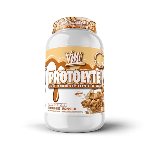 Image of VMI Sports | ProtoLyte Whey Isolate Protein Powder | Low Calorie Whey for Weight Loss and Muscle Gain | Digestive Enzymes | Non-GMO (1.6 lb, Cinnamon Crunch)