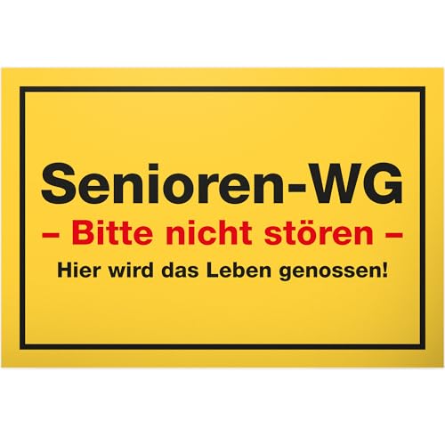 DankeDir! Senioren WG - Schild 30 x 20 cm - Karte Party Geschenkidee Verabschiedung Deko...