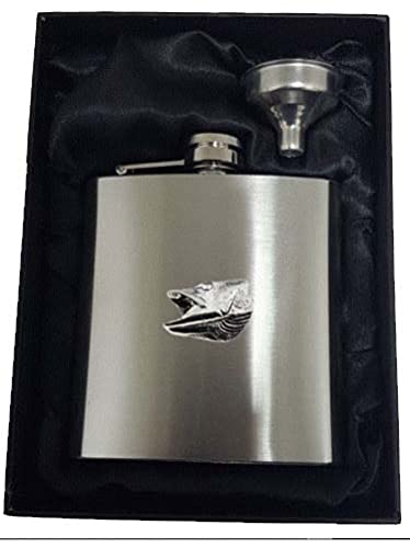 Flasque en acier inoxydable brochet étain 177 ml