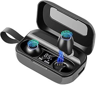 slitinto WirelessEarphonesBluetooth 5.3 in Ear, Wireless Earbuds Bluetooth Headphones,90H Playtime w/Wireless Charging Case,Slitinto Power Bank Sound Quality Wireless Bluetooth Earphones 2-in-1