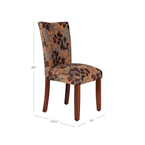 Homepop Home Decor | K1136-F975 | Classic Upholstered Parsons Dining Chair | Single Accent Dining Chair, Brown Woven #TOP2