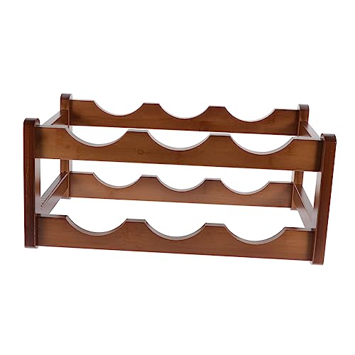 Soporte para botellas de vino doble capa para encimera miniatura 1