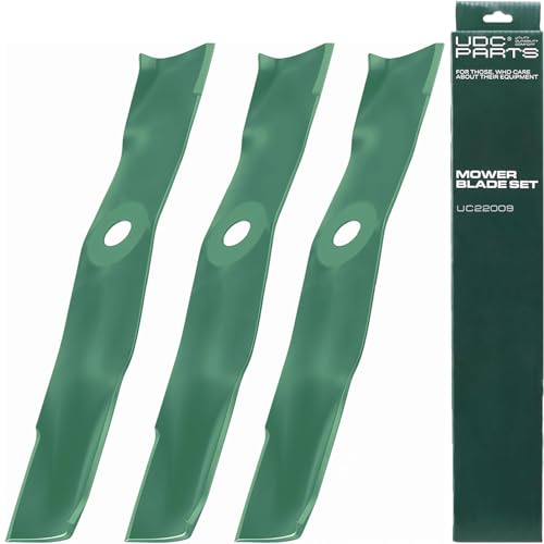 UDC Parts M145476 UC22009 Mower Blades Replacement for John Deere 48 Inch X350 X300 X500 Z425 Z325E X330 Z530M X580 X570 X380 Z355E X940 X948 X949 M127500 M127673 Ztrak ZeroTurn / 3 Pack High Lift