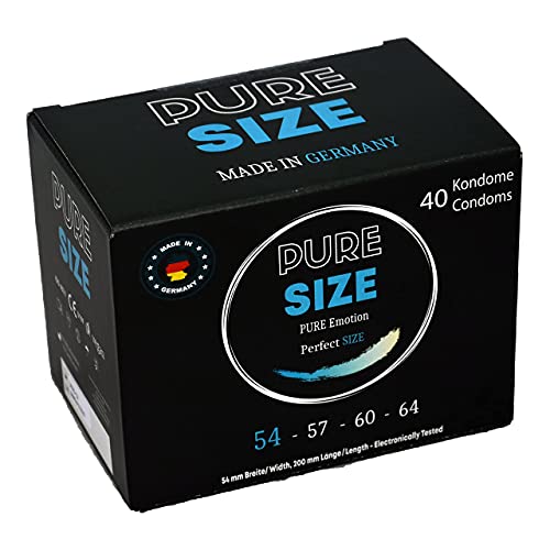 PURESIZE Kondome 40 Stück 54mm nominale Breite, 100% MADE IN GERMANY, , PURESIZE PREMIUM Cover