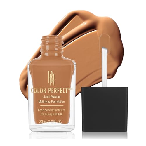 Black Radiance Color Perfect Liquid Full Coverage Foundation Makeup, Mocha Honey, 1 Ounce