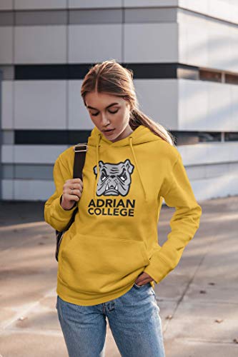 CreateMyTee Adrian College Bulldog Full Logo Unisex Hooded Sweatshirt - Adrian Bulldogs Apparel2