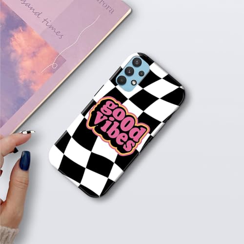 Image of COLORflow Back Cover Compatible with Samsung Galaxy A52 4G / 5G / A52S 5G | Chess Checkered Customized | Glossy Armoured Bumper with Camera Protection Back Cover