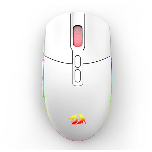Mouse sem fio Redragon Invader Pro Branco