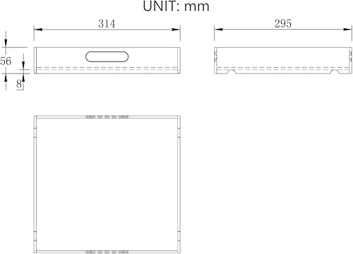 Miniatura 4 de Bandeja acrílica extraíble para la parte inferior de la bandeja de TV tipo 1