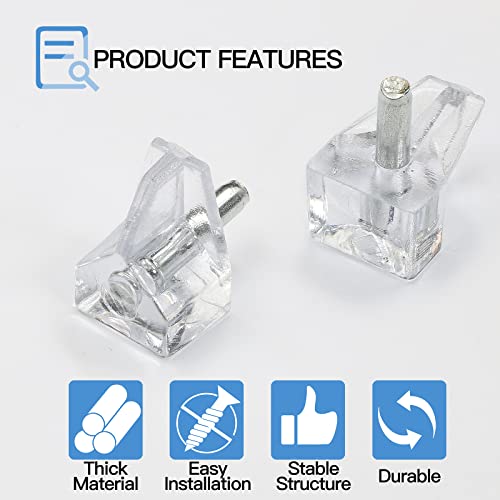 Jamiikury JM20220612 - 001SP 20Pcs Clear Shelf Pegs thumb #3