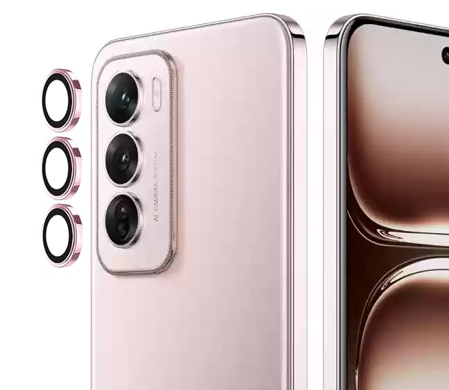 MOBIKTC PremiumHD+ Oppo Reno 12 5G / Oppo Reno 12 Pro 5G Back Camera Lens Ring Protector Anti Shock/Anti-Scratch/Clear/Camera Tempered Glass - 3Pack, Pink (B0D9MLRHFD) Amazon Price History, Amazon Price Tracker