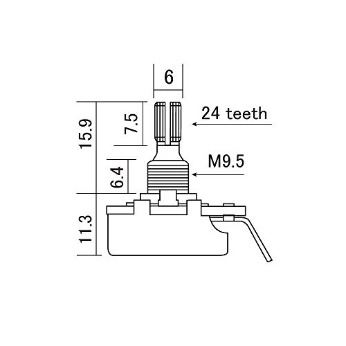 Potenciometro CTS B500 S (B500K) - CTS