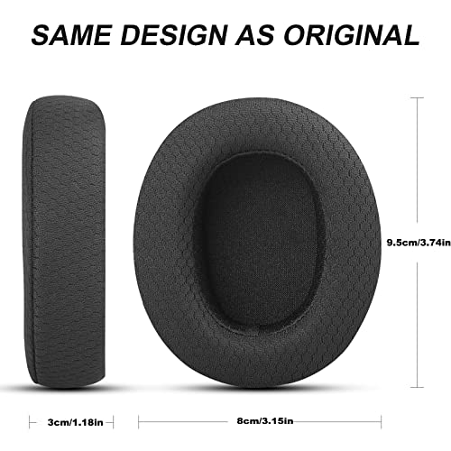 Image of Replacement Ear Pads for Sennheiser HD4.50BT HD4.50BTNC HD4.40BT Headsets Earpads Replacement, Earpads Cushions for Sennheiser HD4.50BT, Soft and Comfortable Sponge, Black Mesh Fabric