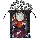 Kixolazr Tarotdeck-Aufbewahrungstasche – Runen-Tasche mit Kordelzug, Tarot-Deck-Taschen, Samtbeutel, Beutel für Kristalle, Würfel, Schmuck, Sxf15#, Refer to description, Unisex
