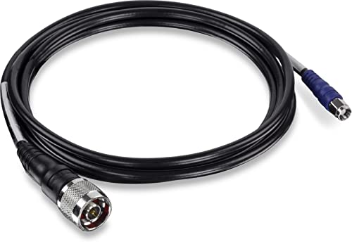 Image of TRENDnet Reverse SMA Female to N-Type Male Weatherproof Connector Cable (6.5ft, 2M),NDAA Compliant, Black TEW-L202