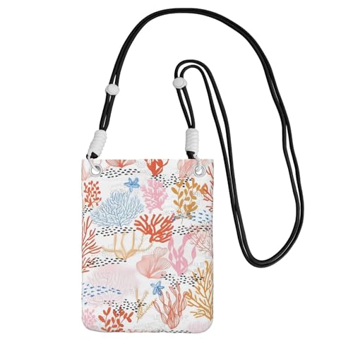 Pochette pour téléphone portable femme noir avec bandoulière