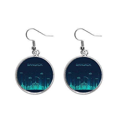 Pendientes de Plata Cerámica de Bangkok Joyería de Diseño