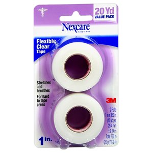 Nexcare Flexible Clear First Aid Tape, 1