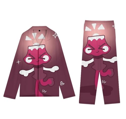 vewoza Dandy's World - Conjunto de pijama de manga larga y pantalones de dibujos animados de Dandy's World Merch, pijama de otoño para fiesta, Tipo 8, XL