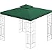 Ersatzdach 360g/m² Dach EXTRA STARK PVC Beschichtung Pavillondach 100% Wasserdicht Pavillon 3x3m (Grün #11)