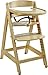 Trona evolutiva roba 'Sit Up MAXI', trona de madera extra grande con bandeja y aro de seguridad, utilizable como trona y silla juvenil, acabada en madera natural.