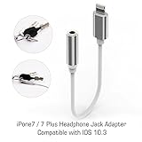 iPhone 7 Adapter Headphone Jack, Lightning to 3.5 mm Headphone Jack Adapter for iPhone 7 / 7 Plus Accessories