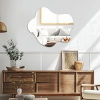 Muzilife Asymmetrischer Rahmenloser Ganzkörperspiegel, 58 x 70cm – Ansicht 2