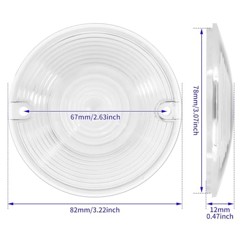 Couvercle de clignotant moto plat à diffusion de lumière optimale pour Electra Glide - 3