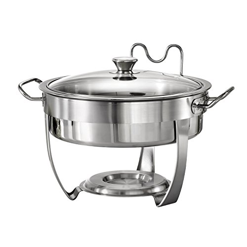 Tramontina Round Chafing Dish Stainless Steel 4.5-Quart, 80205/531DS